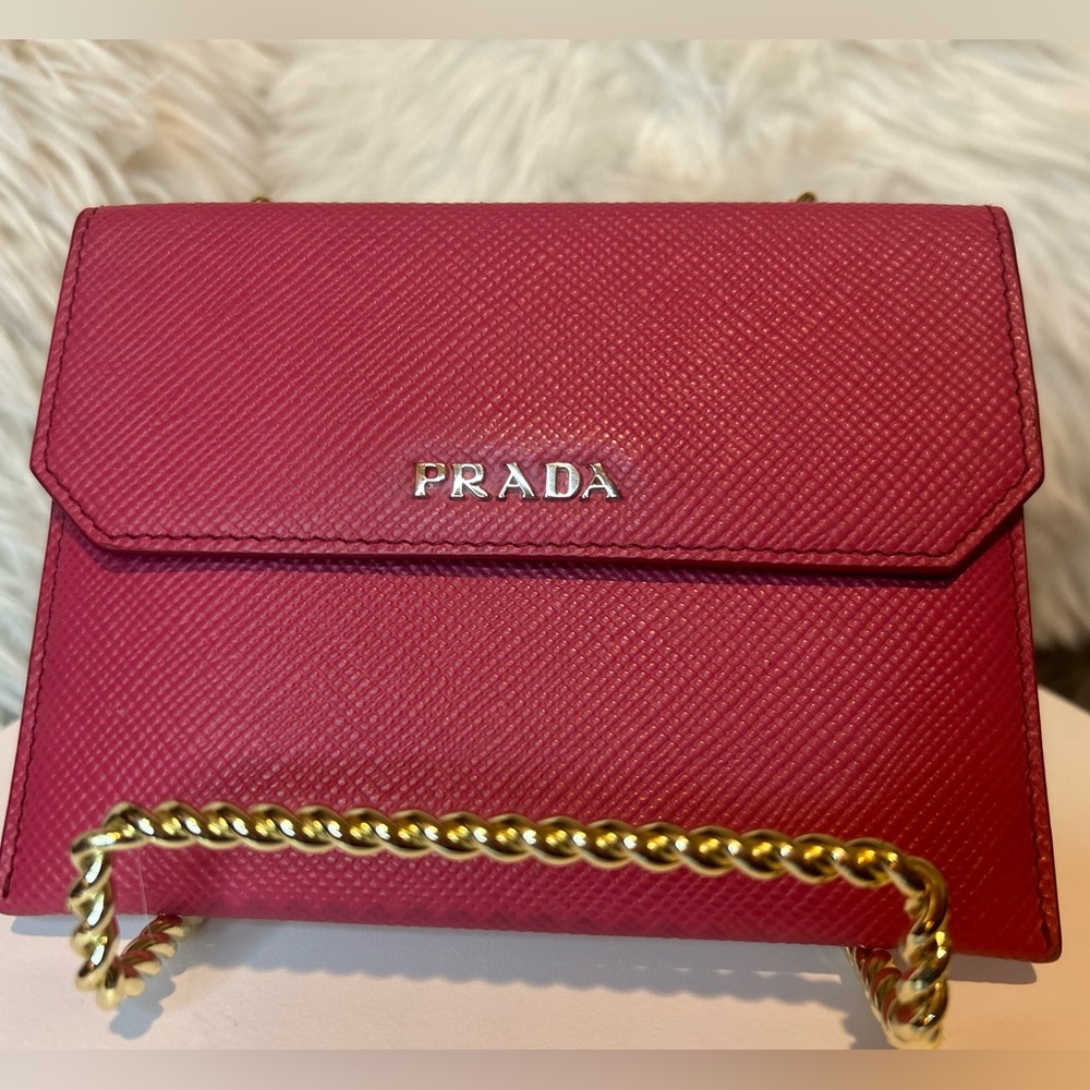 NEW PRADA Saffiano Leather Esplanade Clutch Bag - Picture 2 of 16
